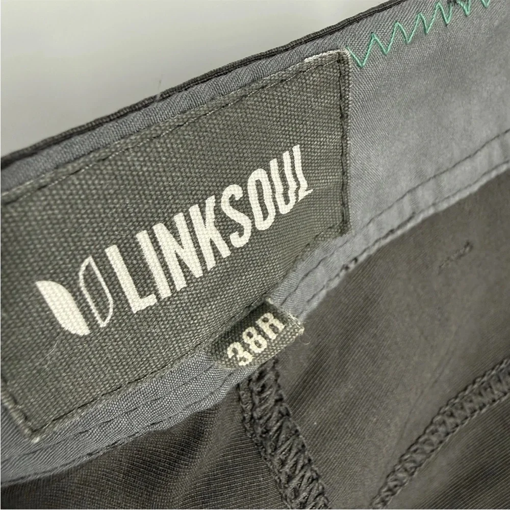 LinkSoul Boardwalker Pants Mens Size 38x32 Gray Stretch Performance Fabric Golf